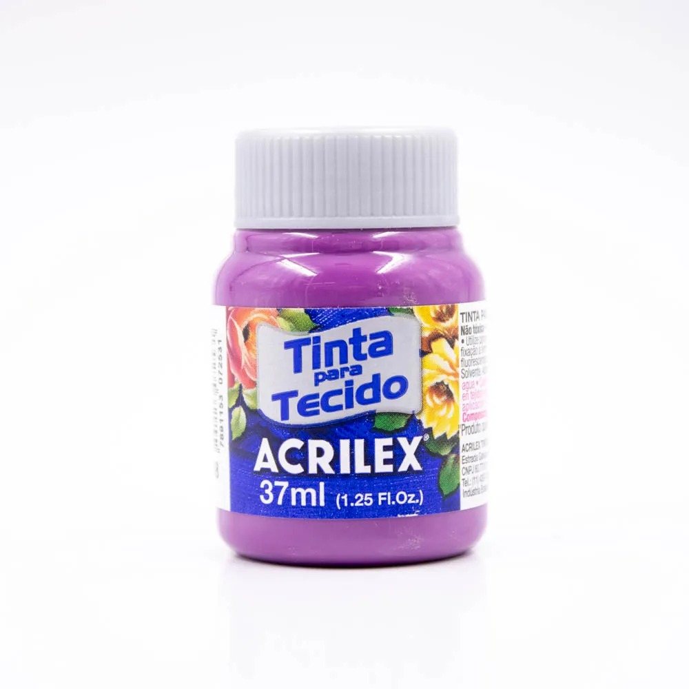 TINTA TECIDO ACRILEX ROSAS / LILAS 